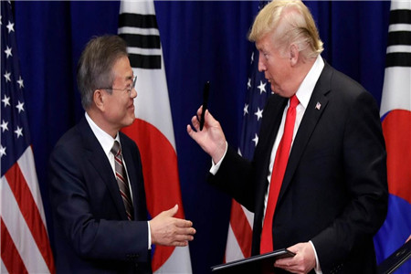 特朗普求援韩国
