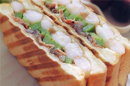 鲜虾三明治