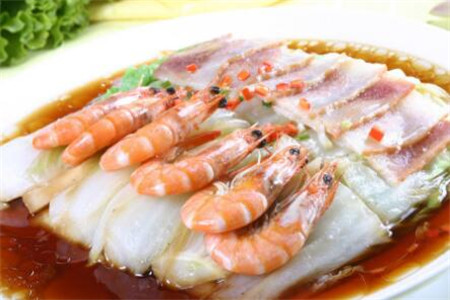 白菜炒明虾