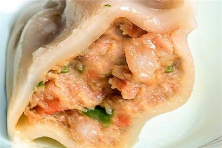 大虾鱼肉馅饺子