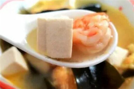 海带虾仁汤