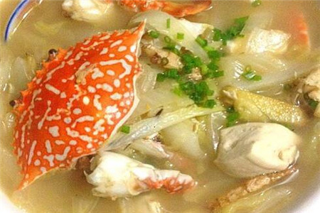 白菜螃蟹炖豆腐
